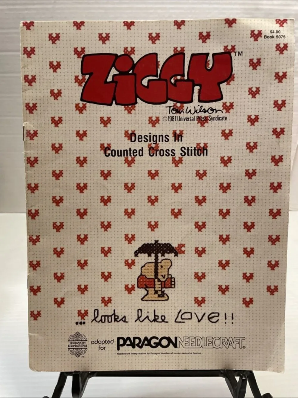 Ziggy Needlework Cross Stitch Pattern Booklet Paragon Tom Wilson 1981 - EUC